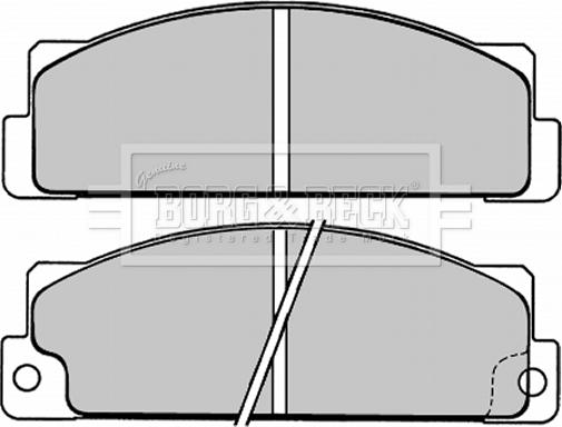 Borg & Beck BBP1004 - Bremžu uzliku kompl., Disku bremzes ps1.lv