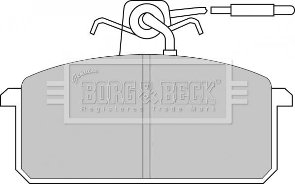 Borg & Beck BBP1015 - Bremžu uzliku kompl., Disku bremzes ps1.lv