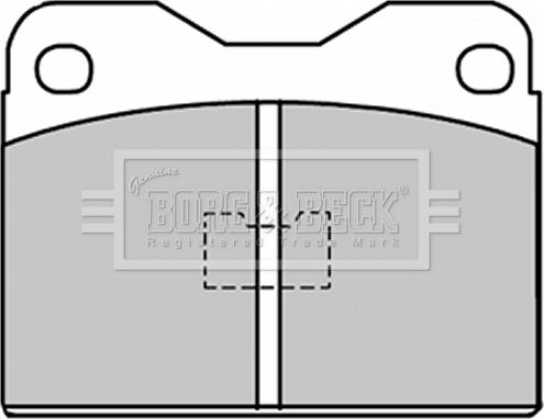 Borg & Beck BBP1033 - Bremžu uzliku kompl., Disku bremzes ps1.lv