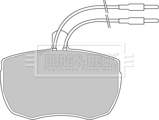 Borg & Beck BBP1024 - Bremžu uzliku kompl., Disku bremzes ps1.lv