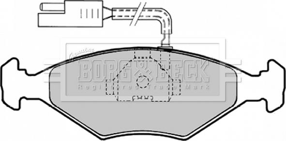 Borg & Beck BBP1147 - Bremžu uzliku kompl., Disku bremzes ps1.lv