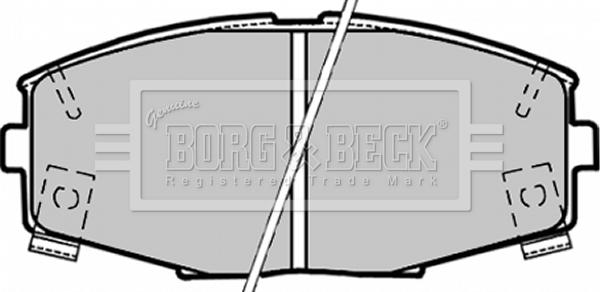 Borg & Beck BBP1164 - Bremžu uzliku kompl., Disku bremzes ps1.lv