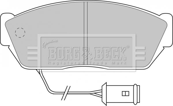 Borg & Beck BBP1102 - Bremžu uzliku kompl., Disku bremzes ps1.lv