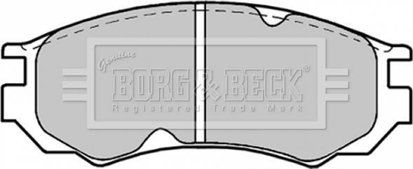 Borg & Beck BBP1189 - Bremžu uzliku kompl., Disku bremzes ps1.lv