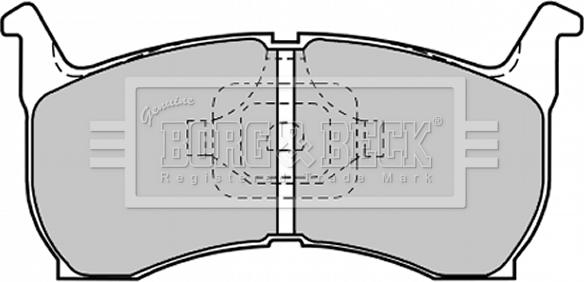 Borg & Beck BBP1185 - Bremžu uzliku kompl., Disku bremzes ps1.lv