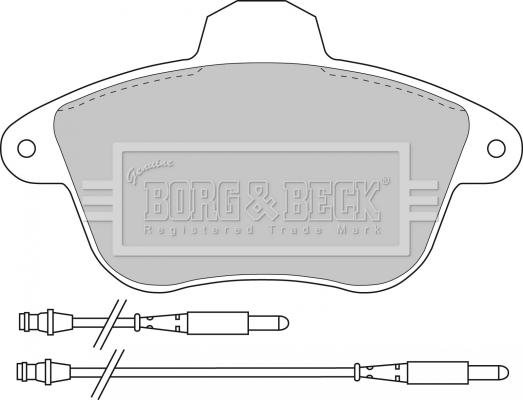 Borg & Beck BBP1182 - Bremžu uzliku kompl., Disku bremzes ps1.lv