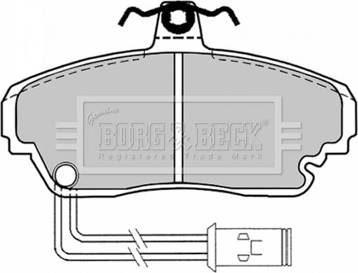 Borg & Beck BBP1128 - Bremžu uzliku kompl., Disku bremzes ps1.lv