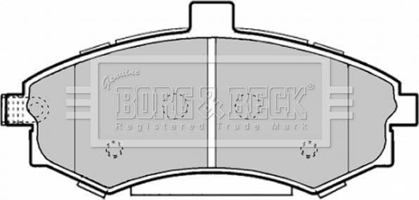 Borg & Beck BBP1896 - Bremžu uzliku kompl., Disku bremzes ps1.lv