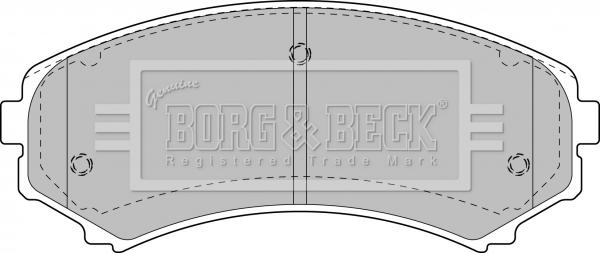 Borg & Beck BBP1891 - Bremžu uzliku kompl., Disku bremzes ps1.lv