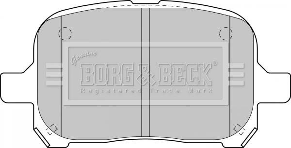 Borg & Beck BBP1810 - Bremžu uzliku kompl., Disku bremzes ps1.lv