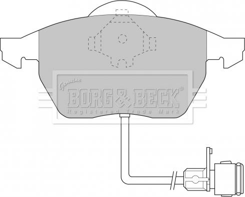 Borg & Beck BBP1392 - Bremžu uzliku kompl., Disku bremzes ps1.lv