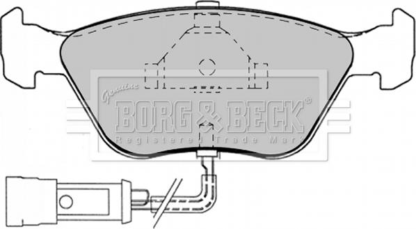 Borg & Beck BBP1343 - Bremžu uzliku kompl., Disku bremzes ps1.lv