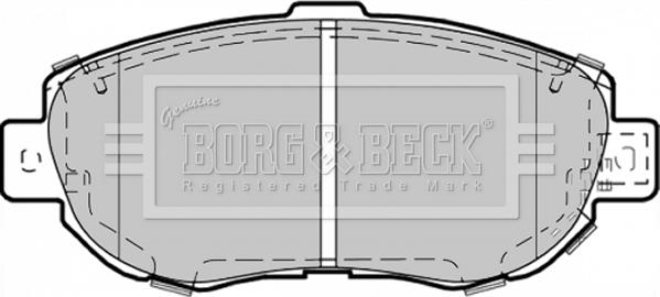 Borg & Beck BBP1353 - Bremžu uzliku kompl., Disku bremzes ps1.lv