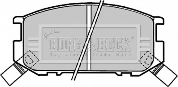 Borg & Beck BBP1318 - Bremžu uzliku kompl., Disku bremzes ps1.lv