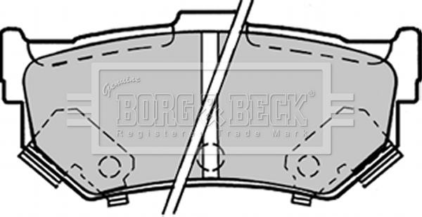 Borg & Beck BBP1298 - Bremžu uzliku kompl., Disku bremzes ps1.lv