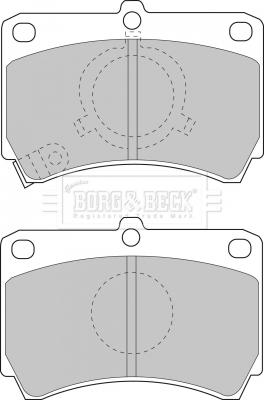 Borg & Beck BBP1269 - Bremžu uzliku kompl., Disku bremzes ps1.lv