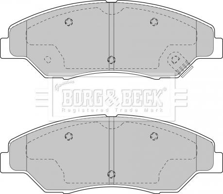 Borg & Beck BBP1795 - Bremžu uzliku kompl., Disku bremzes ps1.lv