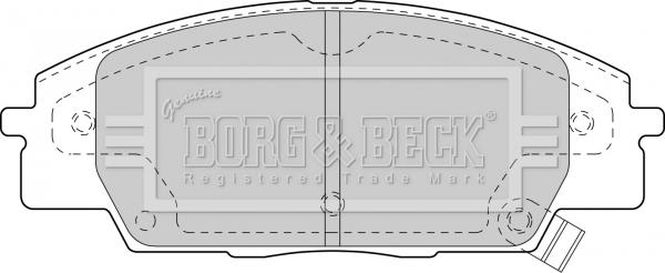 Borg & Beck BBP1742 - Bremžu uzliku kompl., Disku bremzes ps1.lv