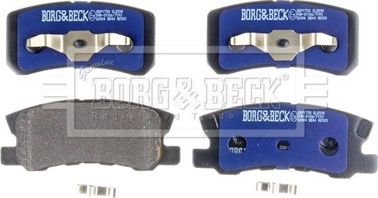 Borg & Beck BBP1758 - Bremžu uzliku kompl., Disku bremzes ps1.lv