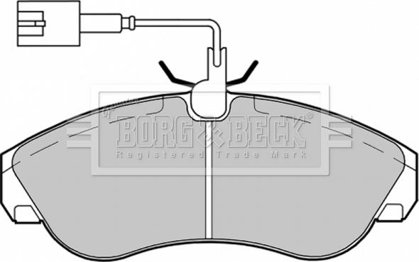 Borg & Beck BBP1720 - Bremžu uzliku kompl., Disku bremzes ps1.lv