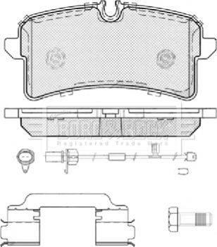 Borg & Beck BBP2449 - Bremžu uzliku kompl., Disku bremzes ps1.lv