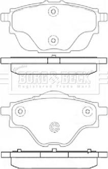 Borg & Beck BBP2451 - Bremžu uzliku kompl., Disku bremzes ps1.lv