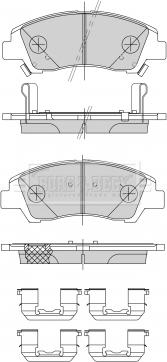 Borg & Beck BBP2484 - Bremžu uzliku kompl., Disku bremzes ps1.lv