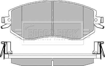 Borg & Beck BBP2426 - Bremžu uzliku kompl., Disku bremzes ps1.lv