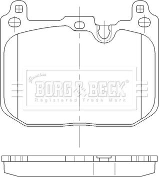 Borg & Beck BBP2562 - Bremžu uzliku kompl., Disku bremzes ps1.lv