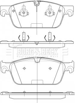 Borg & Beck BBP2530 - Bremžu uzliku kompl., Disku bremzes ps1.lv