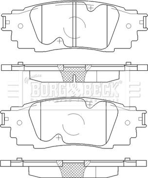 Borg & Beck BBP2575 - Bremžu uzliku kompl., Disku bremzes ps1.lv