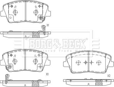 Borg & Beck BBP2697 - Bremžu uzliku kompl., Disku bremzes ps1.lv