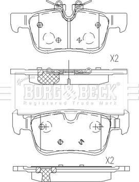 Borg & Beck BBP2657 - Bremžu uzliku kompl., Disku bremzes ps1.lv