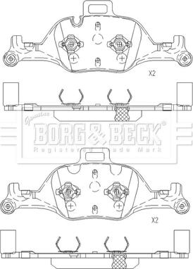 Borg & Beck BBP2668 - Bremžu uzliku kompl., Disku bremzes ps1.lv