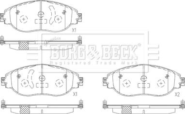 Borg & Beck BBP2689 - Bremžu uzliku kompl., Disku bremzes ps1.lv