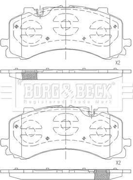 Borg & Beck BBP2683 - Bremžu uzliku kompl., Disku bremzes ps1.lv