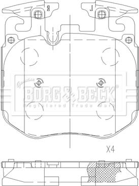 Borg & Beck BBP2630 - Bremžu uzliku kompl., Disku bremzes ps1.lv