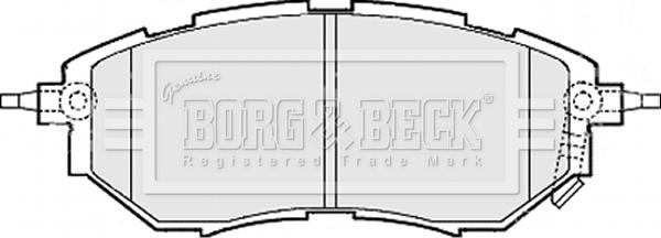 Borg & Beck BBP2077 - Bremžu uzliku kompl., Disku bremzes ps1.lv