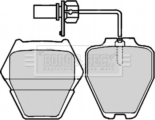 Borg & Beck BBP2199 - Bremžu uzliku kompl., Disku bremzes ps1.lv