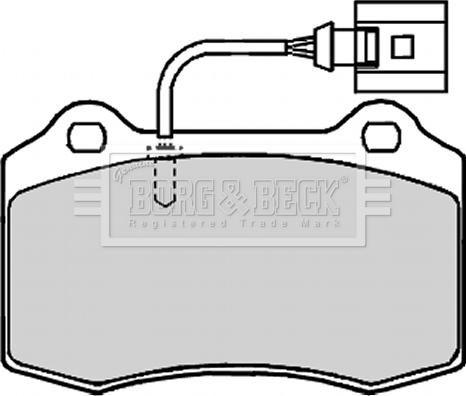 Borg & Beck BBP2133 - Bremžu uzliku kompl., Disku bremzes ps1.lv