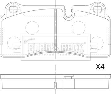 Borg & Beck BBP2893 - Bremžu uzliku kompl., Disku bremzes ps1.lv