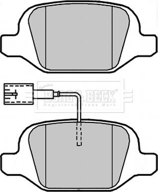 Borg & Beck BBP2312 - Bremžu uzliku kompl., Disku bremzes ps1.lv