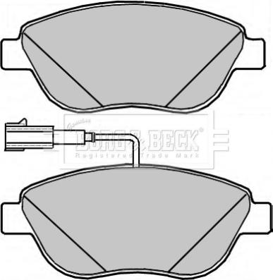 Borg & Beck BBP2317 - Bremžu uzliku kompl., Disku bremzes ps1.lv