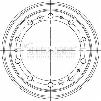 Borg & Beck BBR32559 - Bremžu trumulis ps1.lv