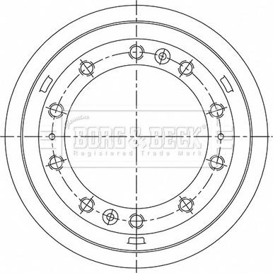 Borg & Beck BBR32506 - Bremžu trumulis ps1.lv