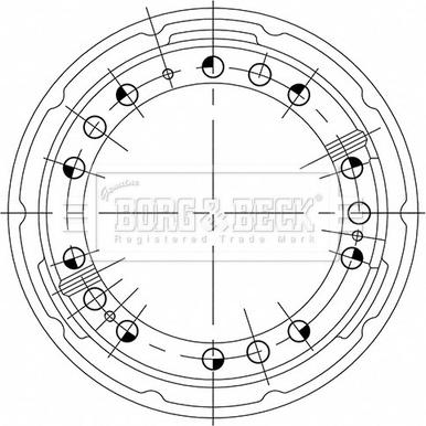 Borg & Beck BBR32519 - Bremžu trumulis ps1.lv