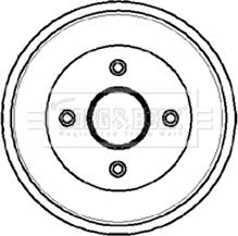 Borg & Beck BBR7034 - Bremžu trumulis ps1.lv