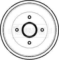 Borg & Beck BBR7125 - Bremžu trumulis ps1.lv