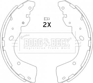 Borg & Beck BBS6445 - Bremžu loku komplekts ps1.lv