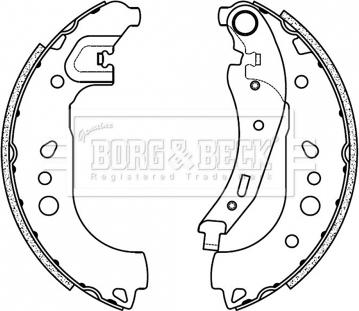 Borg & Beck BBS6508 - Bremžu loku komplekts ps1.lv